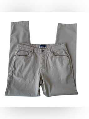 Bench Men's Khaki Tan Pants 4 Pocket Design Tapered Leg Cotton Spandex 32R New
